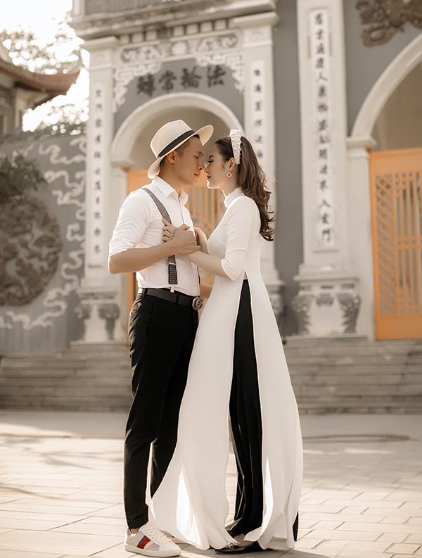 vestido de novia blanco y negro moderno y original