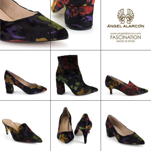 zapatos bordados y estampados florales tendencia 2017 2018 moda en calzado tacon alto tacon bajo botines bordados mule zuecos punta fina
